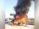Auto prende fuoco nella galleria di Isola, direzione Montegrosso [FOTO E VIDEO]