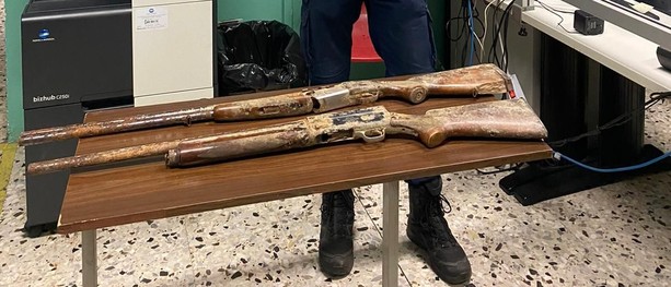 Trovati in possesso di pistole e fucili rubati: uno arrestato, l'altra denunciata