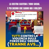 Frase choc sotto il post di Damilano: "Diena e Busconi di AVS dovrebbero penzolar al rondò"