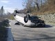 Brutto incidente sulla Pedemontana, perde il controllo dell'auto che si ribalta
