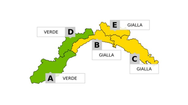 Maltempo, allerta gialla per temporali nel levante savonese