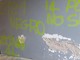 Muri imbrattati dietro le scuole elementari a Villar Perosa [FOTO]