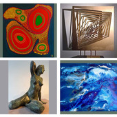 Mostra di pittura e scultura con Philippe Lonzi, Olivera Zsic, Françoise Suzanne et Jocelyne Vaunaize-Dupuis