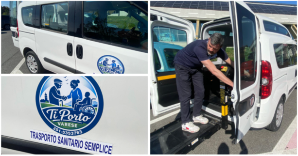 "Ti porto Varese": la nuova vita di Alessandro Merlin. «Aiuto le persone con difficoltà motorie ad arrivare dove vogliono. Mettendoci il cuore»