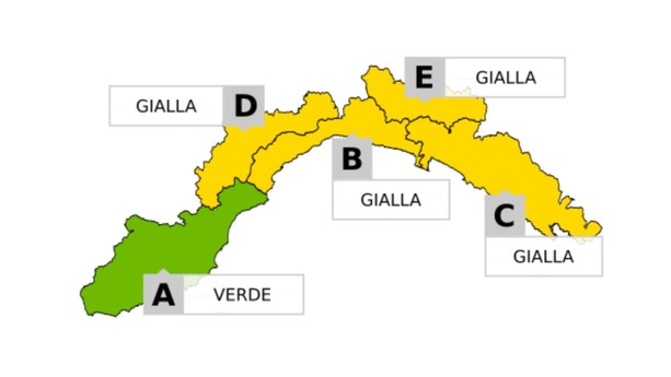 Maltempo, lunedì 21 luglio allerta gialla per temporali dalle 6 alle 15
