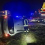 Si ribalta con la macchina sulla statale 394 a Rancio Valcuvia: ventenne illeso