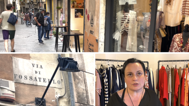 In via di Fossatello dove è avvenuto il primo furto con scasso, la commerciante: “Possibile che agiscano ancora impuniti?” (Video) In via di Fossatello dove è avvenuto il primo furto con scasso, la commerciante: “Possibile che agiscano ancora impuniti?” (Video)