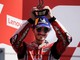 Pecco Bagnaia sul podio dopo 5 settimane di stop