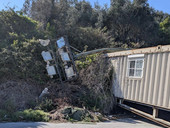 Calcio | Legino, una torre faro  è caduta al Ruffinengo a causa del maltempo: struttura chiusa per verificare la tenuta delle altre torri