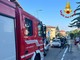 FOTO. Due auto si scontrano in via Jamoretti: tre persone ferite a Induno Olona