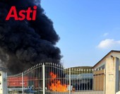 Incendio in un capannone  a Isola d’Asti, intervento rapido dei Vigili del Fuoco