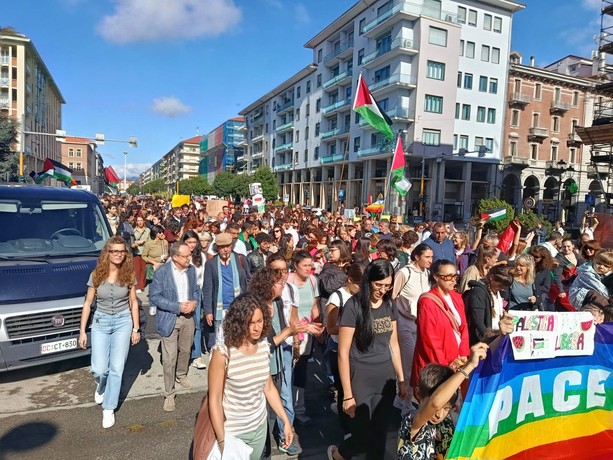&quot;No al genocidio!&quot;: anche a Cuneo la mobilitazione per la Palestina [FOTO]