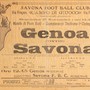 Savona-Genoa di 111 anni fa: all'asta il biglietto della partita del 1914 nel campo di via Frugoni