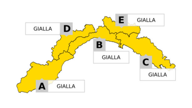 Ancora un'ondata di maltempo, domani allerta gialla su tutta la Liguria