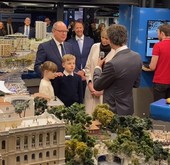 Il Principe Alberto e la Principessa Charléne al Miniatur Wunderland di Amburgo