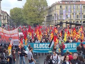 Sciopero generale a Torino: sindacati, studenti e famiglie in piazza contro il genocidio a Gaza [FOTO]