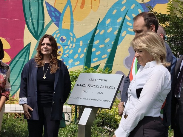 Il parco giochi del Regina Margherita intitolato a Maria Teresa Lavazza: &quot;Benefattrice per il benessere dei bimbi&quot;