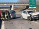 Frontale sul raccordo dell'Asti-Cuneo a Bombonina: due feriti gravi [VIDEO]