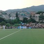 A Pian di Poma tutto esaurito per l'amichevole Sanremese-Pietra Ligure: ospite d'onore Youri Djorkaeff (Foto e video)