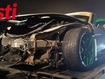 Anche una "supercar" tedesca coinvolta nell'incidente sull'A33 Anche una "supercar" tedesca coinvolta nell'incidente sull'A33