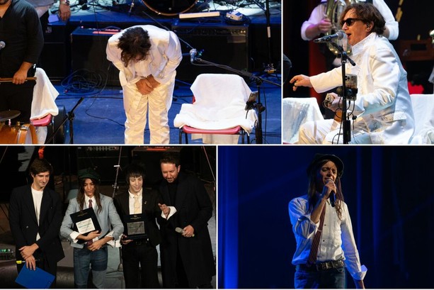Bregovic travolge l’Ariston, Lucio Corsi lo accarezza: il Tenco si apre tra follia e poesia (Foto)