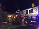 I vigili del fuoco intervengono per l'incendio di un tetto in via Vecchi
