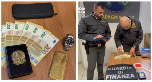 Laveno, scoperto con un lingotto d'oro, un rolex e contanti in auto: denunciato dalla Guardia di Finanza Laveno, scoperto con un lingotto d'oro, un rolex e contanti in auto: denunciato dalla Guardia di Finanza