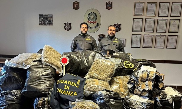 Operazione antidroga al confine con la Svizzera: sequestrati oltre 400 kg di stupefacenti Operazione antidroga al confine con la Svizzera: sequestrati oltre 400 kg di stupefacenti