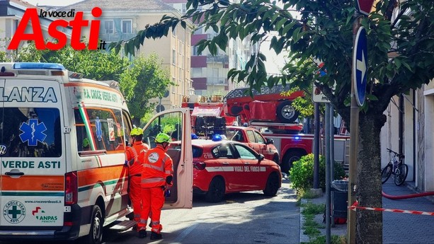 Grave incendio in un alloggio di corso Matteotti