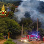 Incendio in un bosco a Pont Canavese: evacuate una cinquantina di persone tra cui venti bambini Incendio in un bosco a Pont Canavese: evacuate una cinquantina di persone tra cui venti bambini