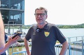 VIDEO. Giorgetti: «L'Isolino Virginia non può essere un costo. Serve una formula che lo protegga e lo rende fruibile». Poi scherza sul suo lago: «Vi sfido a starmi dietro in barca...»