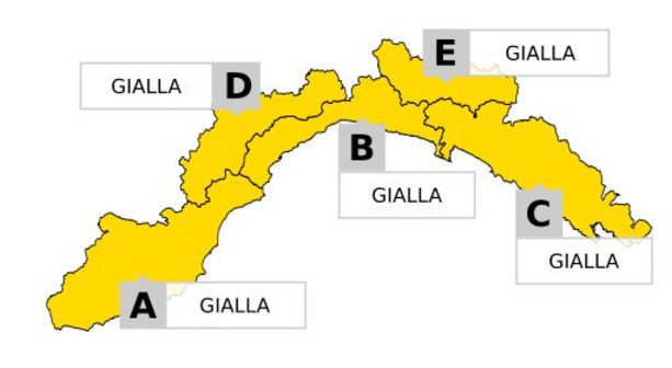 Meteo, torna l'allerta gialla su tutta la Regione dalle 22 di oggi alle 15 di domani Meteo, torna l'allerta gialla su tutta la Regione dalle 22 di oggi alle 15 di domani