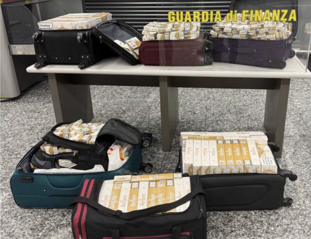 Guardia di Finanza, a Malpensa sequestrati oltre mille chili di sigarette di contrabbando e melassa