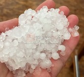 Pioggia, grandine e allagamenti in frazione la Vallera a Caraglio