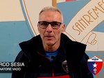 Calcio. Vado, campanello d'allarme dopo il tonfo di Sanremo. Sesia: "Partita chiusa dopo il 2-0, bisogna resettare e ripartire da zero" (VIDEO)
