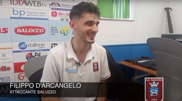 Calcio. C'è anche l'alassino D'Arcangelo nel Saluzzo dei miracoli: &quot;Obiettivo doppia cifra, una dedica speciale va alla mia famiglia (VIDEO)