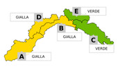 Maltempo: domani sulla nostra provincia allerta gialla per piogge e temporali da mezzanotte alle 15