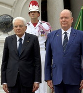 Sergio Mattarella a Monaco per la prima visita di Stato di un Presidente italiano: due giorni tra Italia e Principato (Foto)
