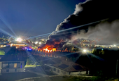 Alba: incendio in un capannone dismesso in via San Rocco. Non si esclude la presenza di persone all’interno [FOTO]