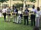 Dopo l'emergenza i piccoli ringraziano i medici della Asl To3 con giochi, canti e balli