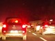 Lunghe code in tangenziale, direzione Alba, per un incidente stradale Lunghe code in tangenziale, direzione Alba, per un incidente stradale
