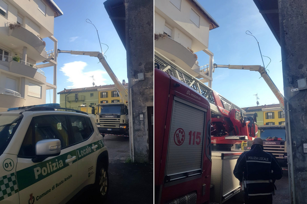 Incidente sul lavoro a Busto, operaio salvo grazie all'imbracatura Incidente sul lavoro a Busto, operaio salvo grazie all'imbracatura