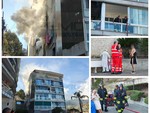 Incendio in un appartamento in via Galilei a Sanremo: evacuato un intero stabile (Foto e Video)