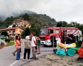 Incendio sul Mombracco, scenario critico a Revello: operazioni di emergenza in corso (FOTO)