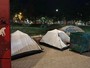 Riecco la tendopoli nel giardino davanti al Tribunale: "Stanno aumentando, ma li monitoriamo" Riecco la tendopoli nel giardino davanti al Tribunale: "Stanno aumentando, ma li monitoriamo"