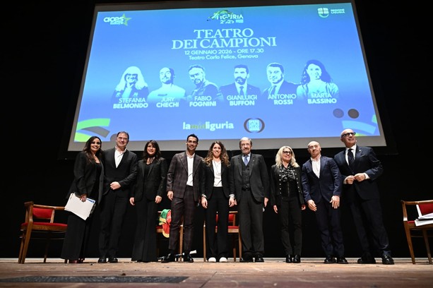 Teatro dei Campioni, la grande festa per Liguria 2025 - Regione Europea dello Sport Teatro dei Campioni, la grande festa per Liguria 2025 - Regione Europea dello Sport