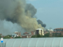 Colonna di fumo visibile in tutta Torino Sud: incendio in corso nella zona di Beinasco