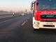 Auto esce di strada da un cavalcavia e precipita tra le carreggiate della Torino-Savona Auto esce di strada da un cavalcavia e precipita tra le carreggiate della Torino-Savona