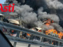 Grave incidente sull'autostrada A21 tra due mezzi pesanti. Prende fuoco una bisarca, morto il conducente [VIDEO]