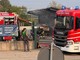 Incendio al Consorzio Agrario, a fuoco un camion con una cisterna di gasolio Incendio al Consorzio Agrario, a fuoco un camion con una cisterna di gasolio